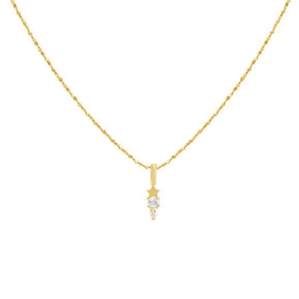 FX0402 925 Sterling Silver Mini Pendant Necklace