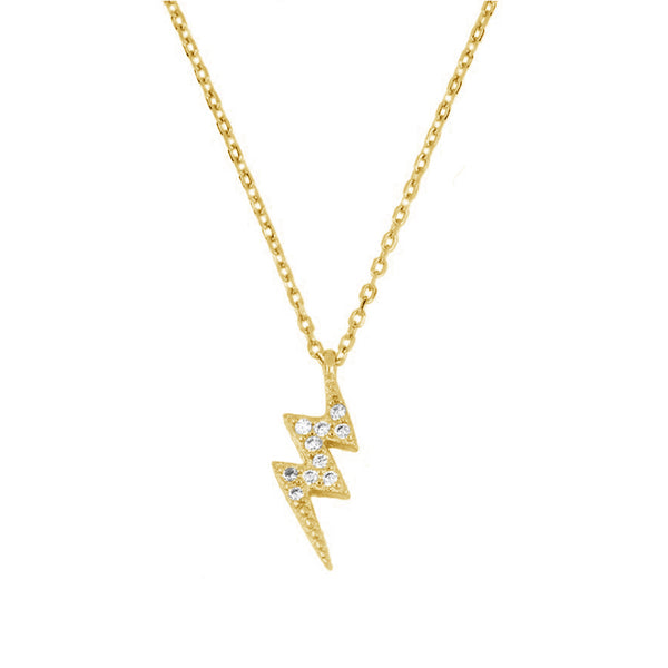 FX0255 925 Sterling Silver Lightning Necklace