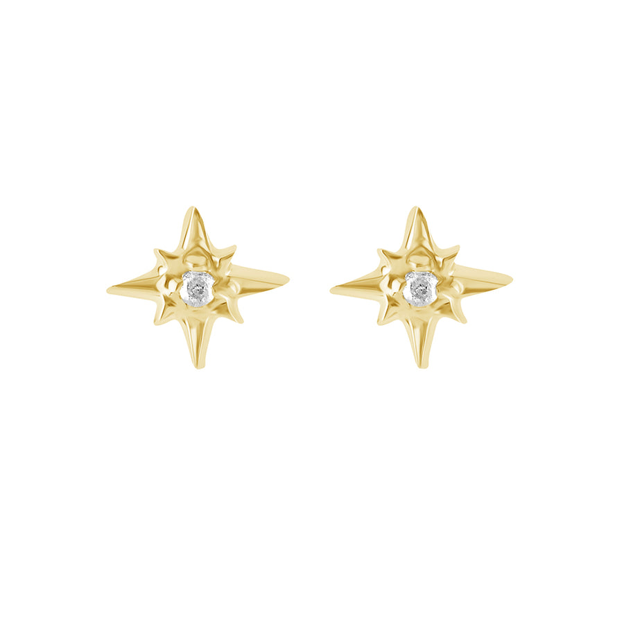 FE1559 925 sterling Silver Star Cubic Zircon Stud Earrings