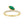 FJ0712 925 Sterling Silver Cubic Zirconia Emerald RING