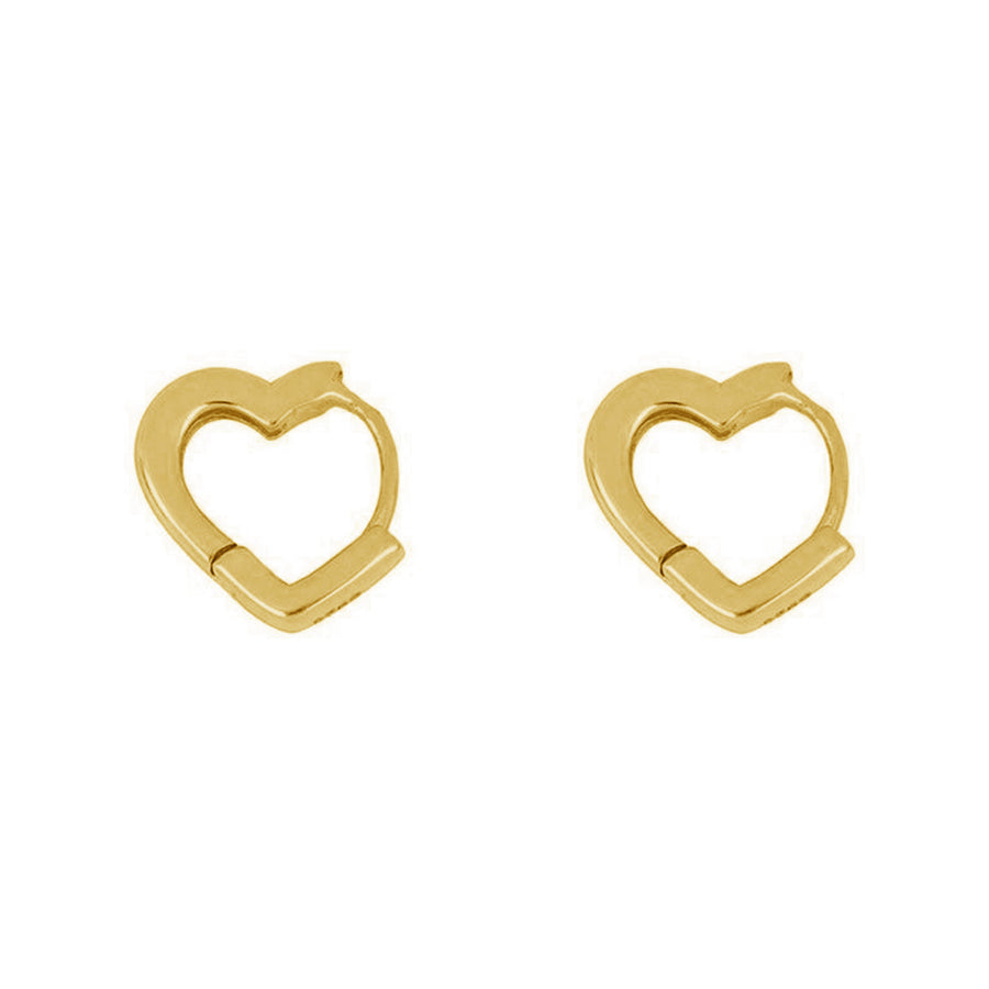 FE1127 925 Sterling Silver Heart Clip Earrings