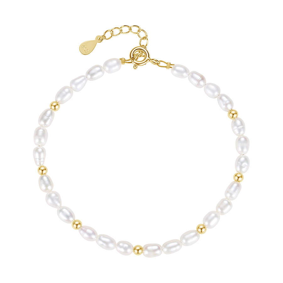 FS0247 925 Sterling Silver Freshwater Pearl Bracelets