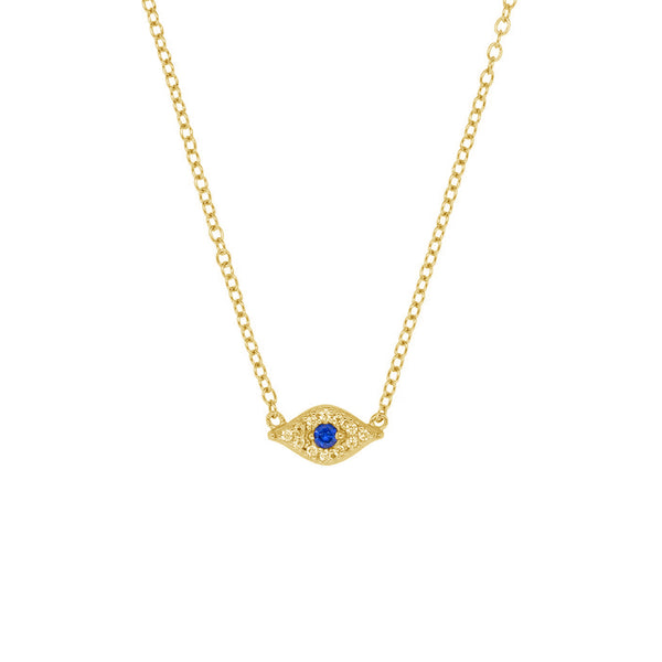 FX0400 925 Sterling Silver Evil Eye Pendant Necklace