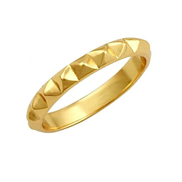 FJ0287 925 Sterling Silver Punk Style Rivet Ring