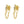 FE1333 925 Sterling Silver lightning Chain Stud Earrings