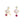 FE1805 925 Sterling Silver Trendy Opal Zirconia Stud Earring