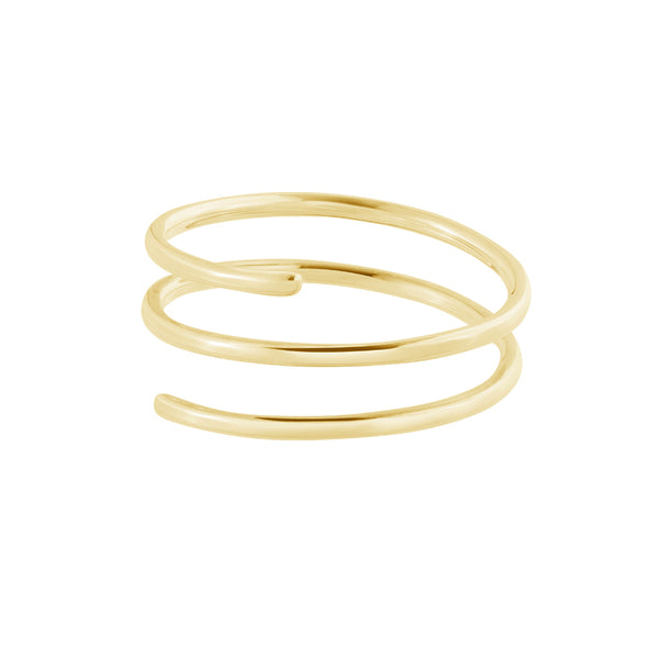 FJ0307 925 Sterling Silver Spring Shape Ring