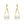 FE1475 925 Sterling Silver Freshwater Pearl Teardrop Stud Earring