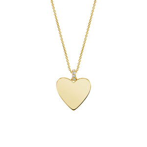 FX0422 925 Sterling Silver Classic Heart Necklace