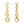 FE0522 925 Sterling Silver Circular Chain Drop Stud Earrings