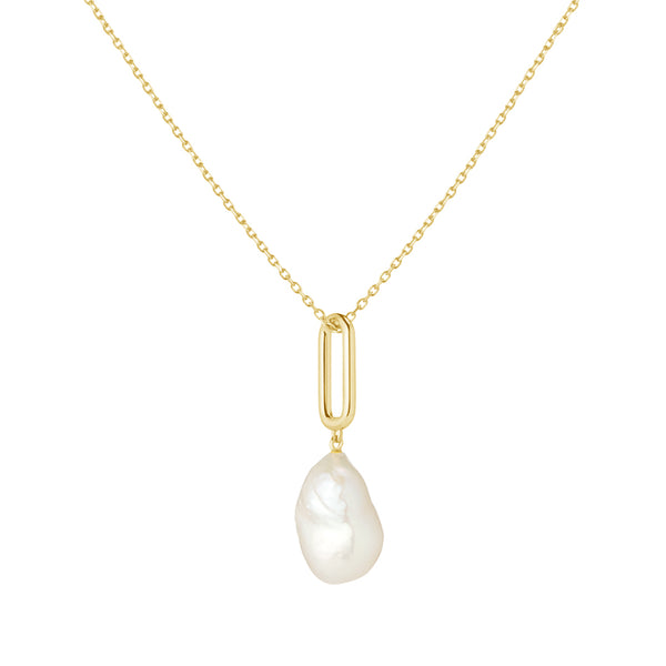 FX0366 925 Sterling Silver Pearl Pendant Necklace