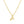 FX0542 925 Sterling Silver Letter Pendant Necklace