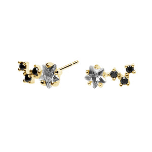 FE0697 925 Sterling Silver Crystal Stud Earrings