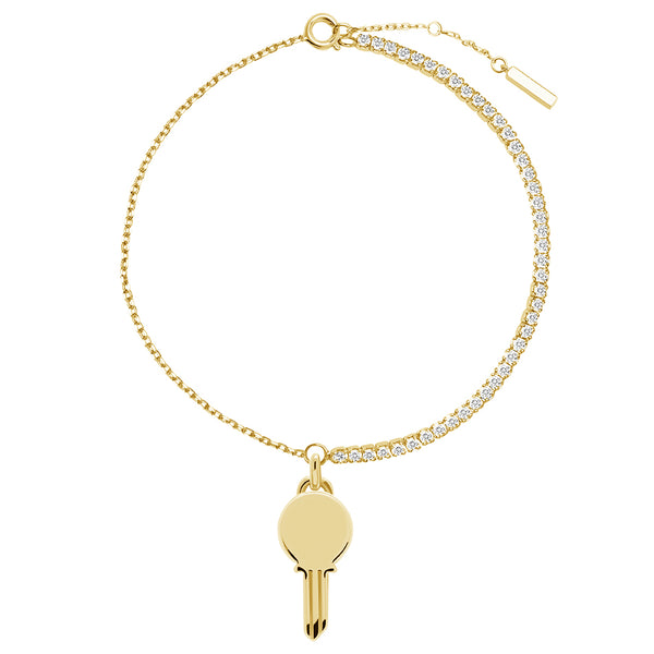 FS0206 925 Sterling Silver Pendant Tennis Bracelet