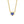 FX0435 925 Sterling Silver Blue Zircon Heart Necklace