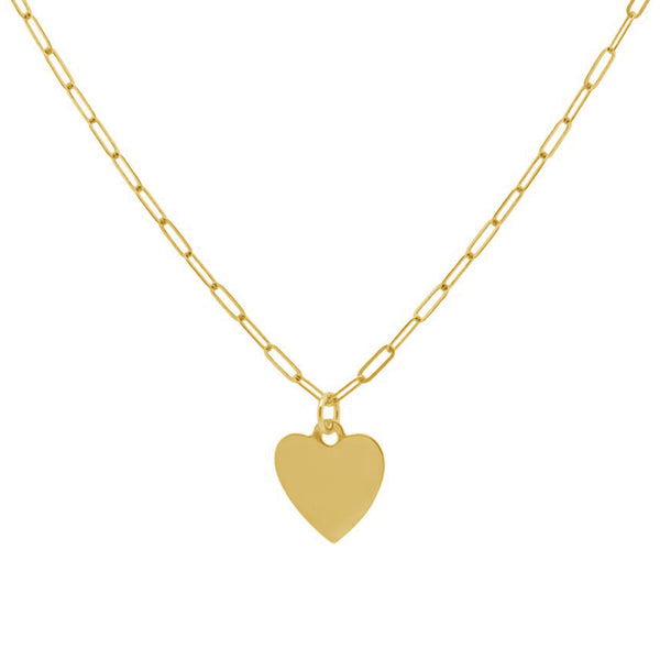 FX0513 925 Sterling Silver Heart Pendant Necklace