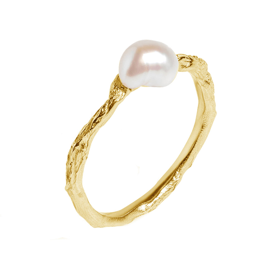 FJ0719 925 Sterling Silver Freshwater Pearl Ring