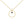 FX0102 925 Sterling Silver Gold plated circle necklace