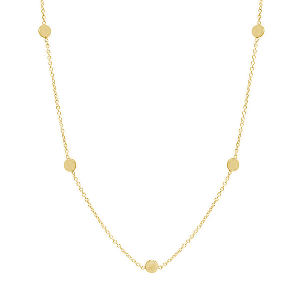 FX0388 925 Sterling Silver Super Disc Choker Necklace