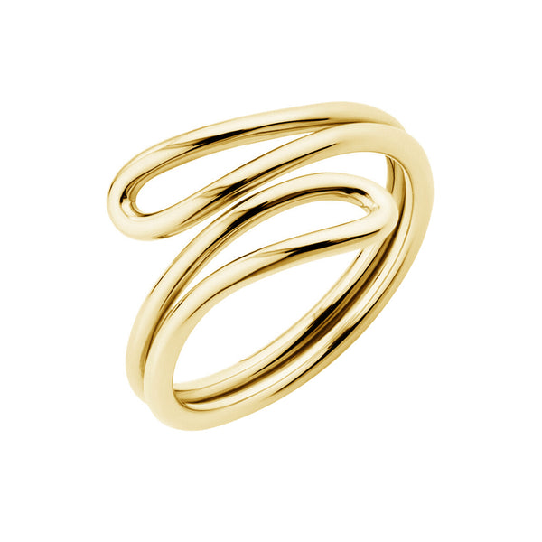FJ0753 925 Sterling Silver Single Loop Ring