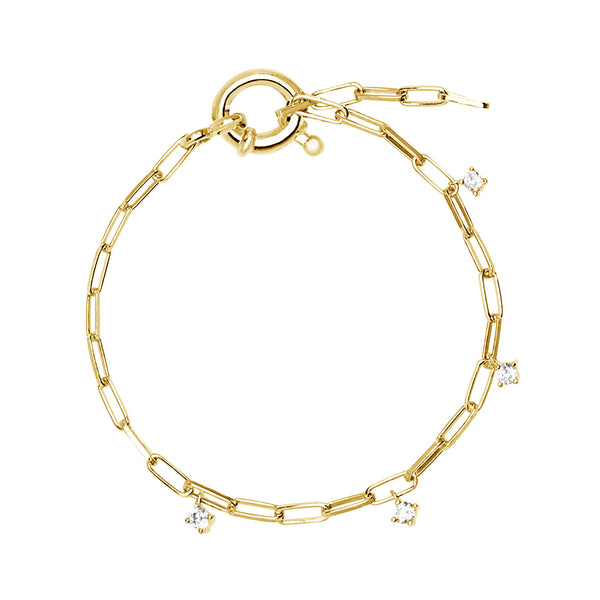 FS0093 925 Sterling Silver Chain Bracelet