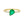 FJ0705 925 Sterling Silver Emerald Pear Ring