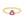 FJ0549 925 Sterling Silver Pink Sapphire Trillion Finger Ring