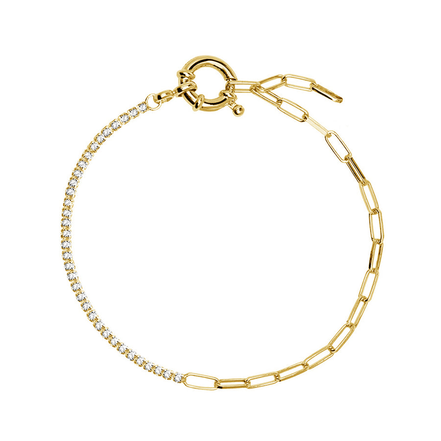 FS0092 Big Buckle Tennis Chain Bracelet