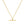 FX0317 925 Sterling Silver T Bar Drop Necklace