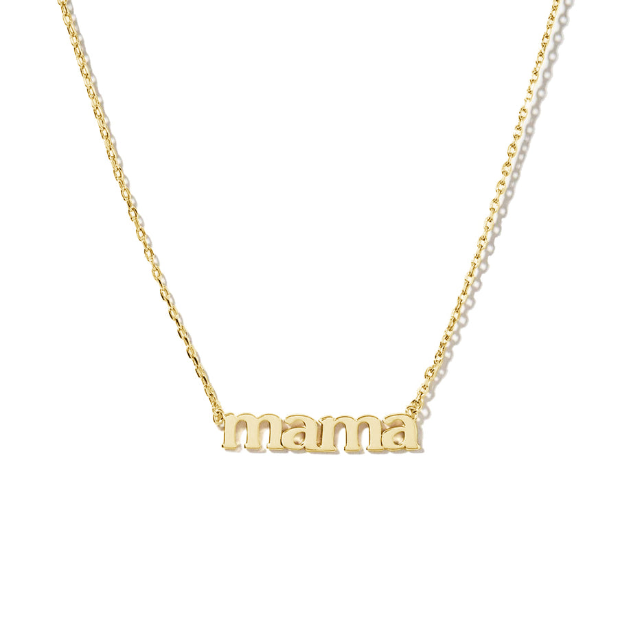 FX0392 925 Sterling Silver Mama Letter Necklace