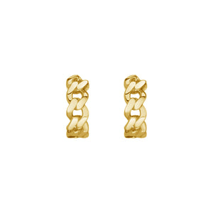FE1651 925 Sterling Silver Knot Gold Huggie Earrings
