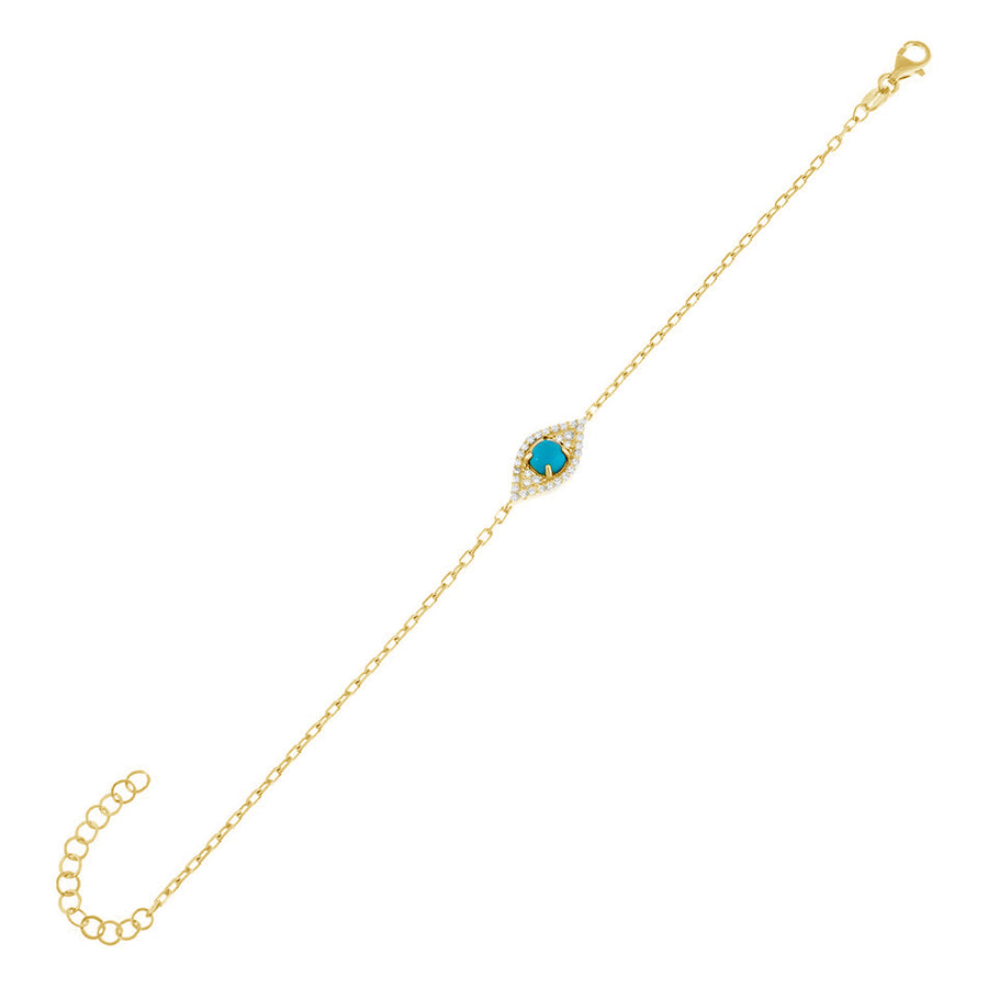 FS0244 Turquoise Eye Bracelet