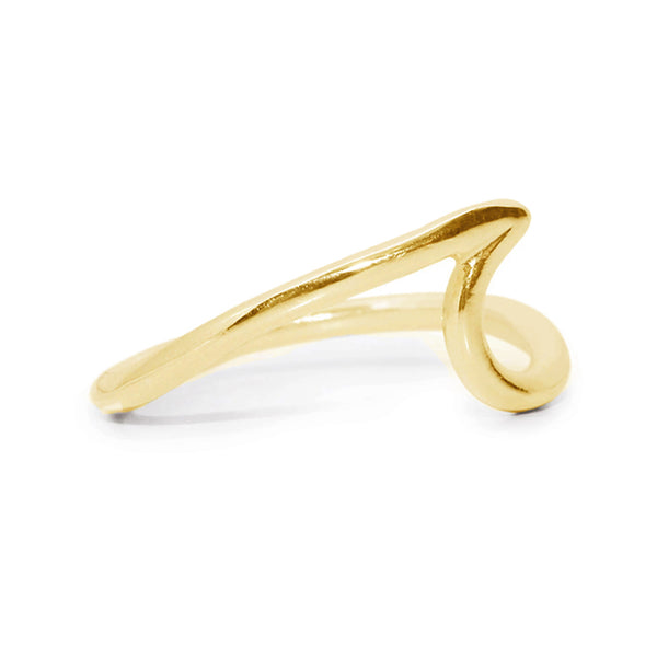 FJ0200 925 Sterling Silver Wavy Ring