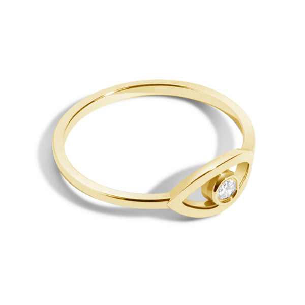 FJ0056 925 Sterling Silver Lucky Eye Ring