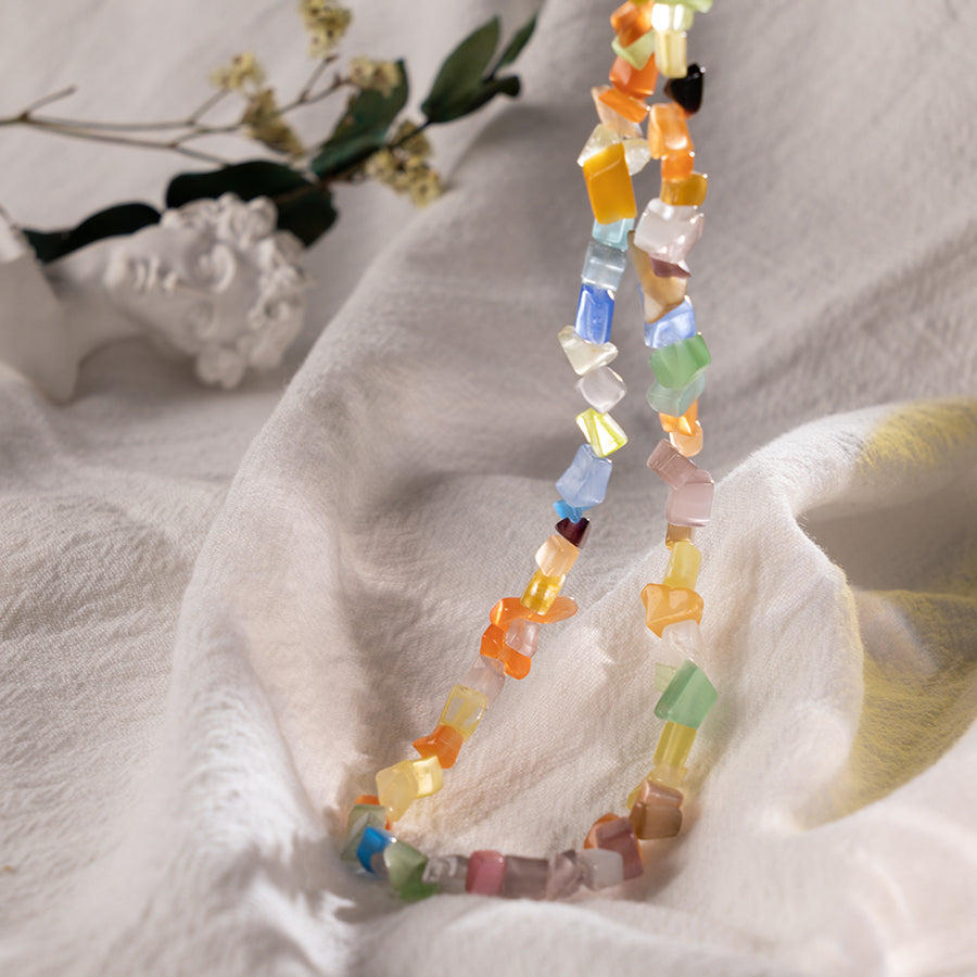 FX0827 Vitality Spring Synthetic Cymophane Necklace
