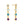 FE0079 925 Sterling Silver Rainbow Bezel Stud Earrings