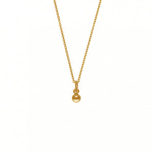 FX0018 925 Sterling Silver mini gold ball choker Necklace