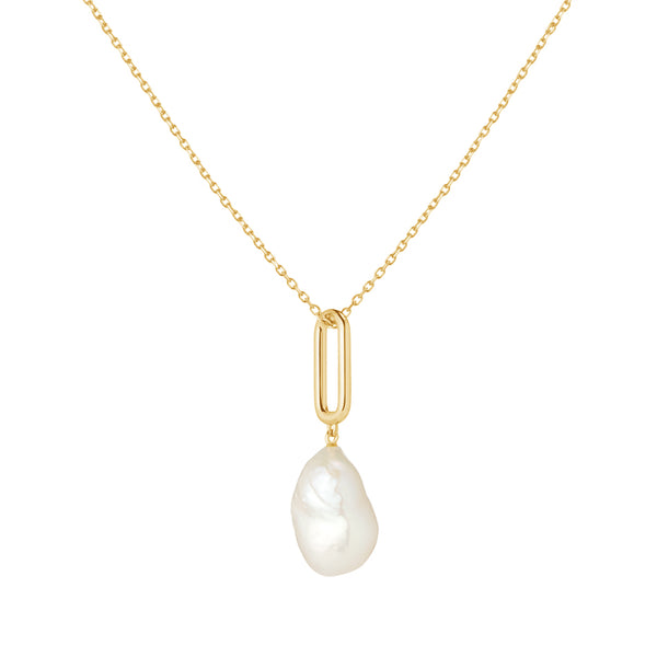 FX0366 925 Sterling Silver Pearl Pendant Necklace