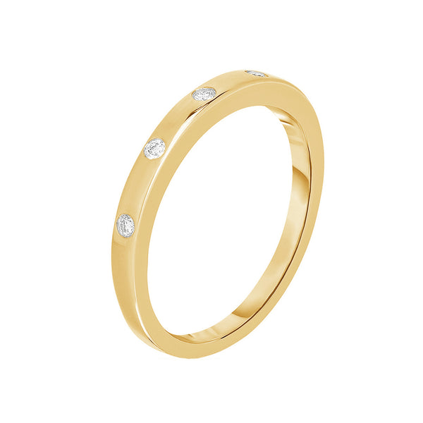 FJ0430 925 Sterling Silver Inlay Zircon Ring