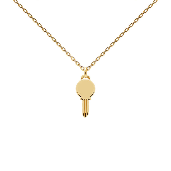 FX0398 925 Sterling Silver Key Pendant Necklace