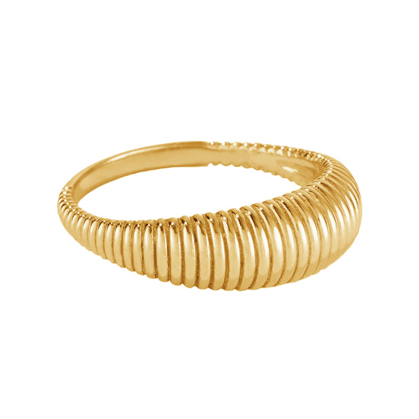 FJ0474 925 Sterling Silver San Francisco Dome Ring