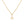 FX0544 925 Sterling Silver Gold Letter Pendant Necklace