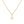 FX0544 925 Sterling Silver Gold Letter Pendant Necklace