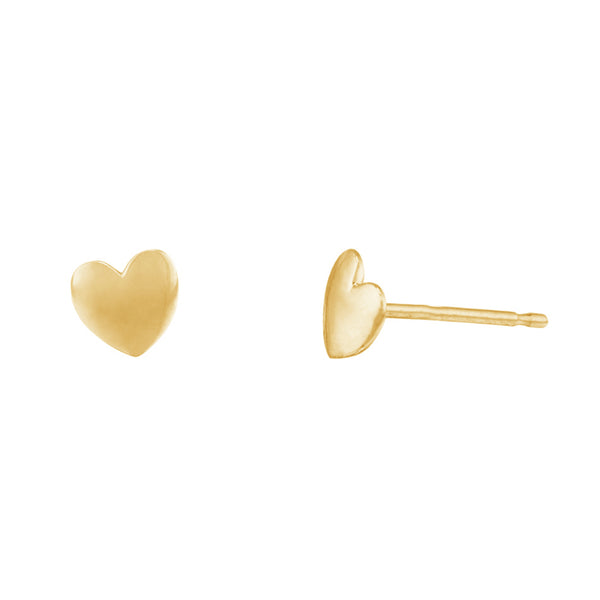 FE0729 925 Sterling Silver Heart Studs Earrings