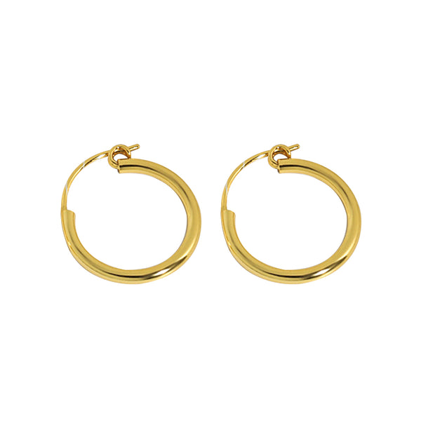 S925 RHE1008 Hoop Earring