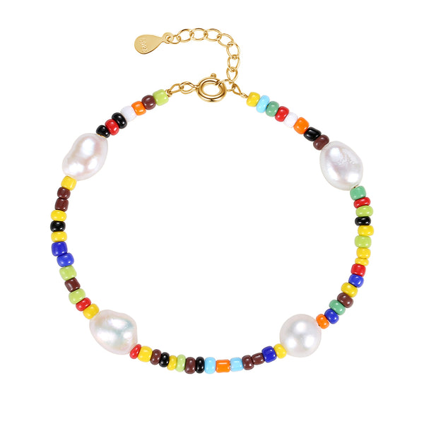 FS0245 925 Sterling Silver Baroque Pearl Bracelets