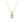 FX0429 925 Sterling Silver Opal Dangle Necklace