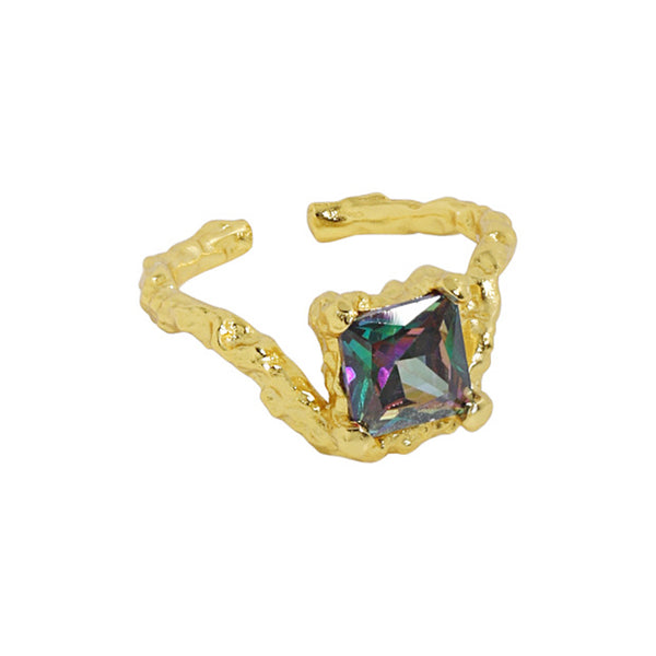 RHJ1043 CZ Adjustable Ring