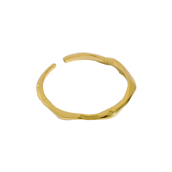 S925 RHJ1009 Irregular Women Open Ring