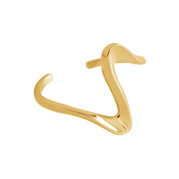 RHJ1063 Wavy Band Open Ring